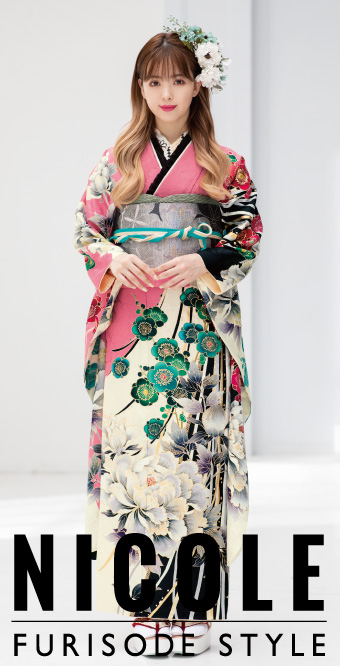 藤田ニコル　新作ハッピーカラーふりそで　№381