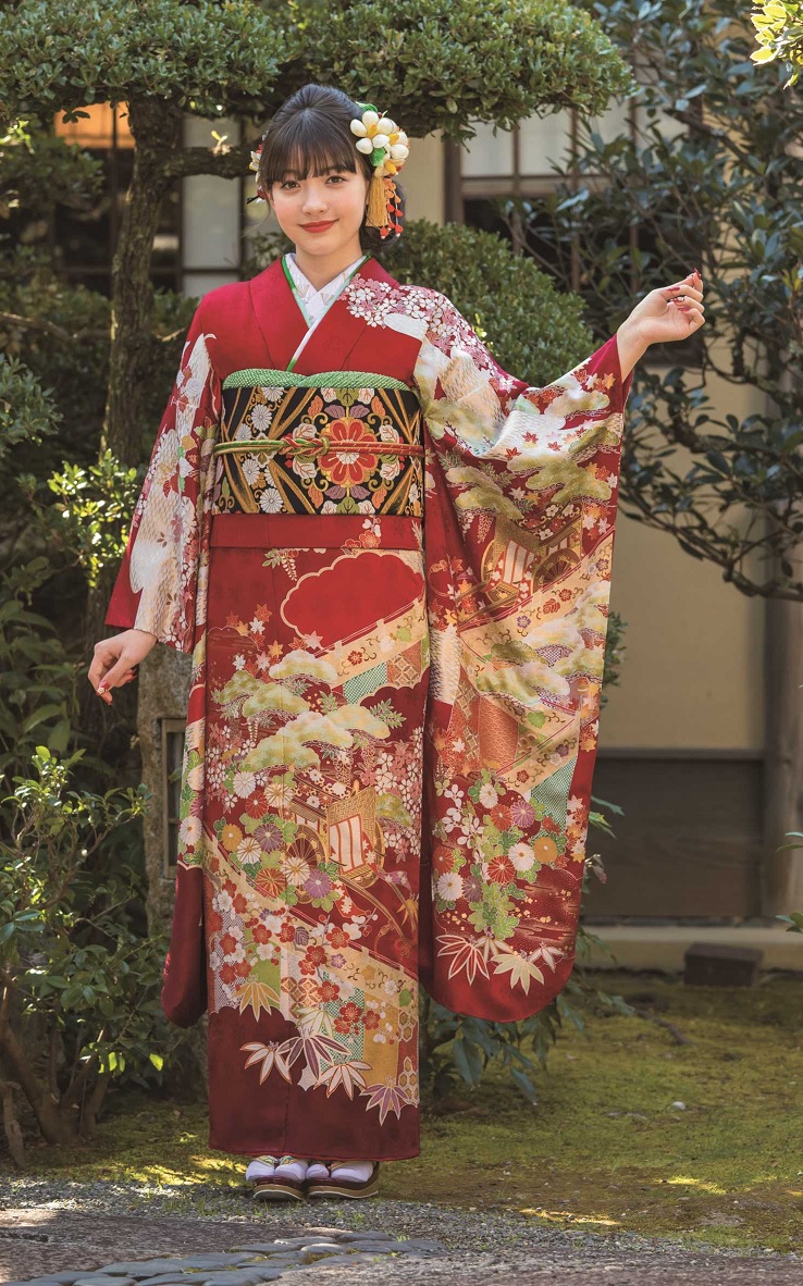 情感を誘う晴れ着