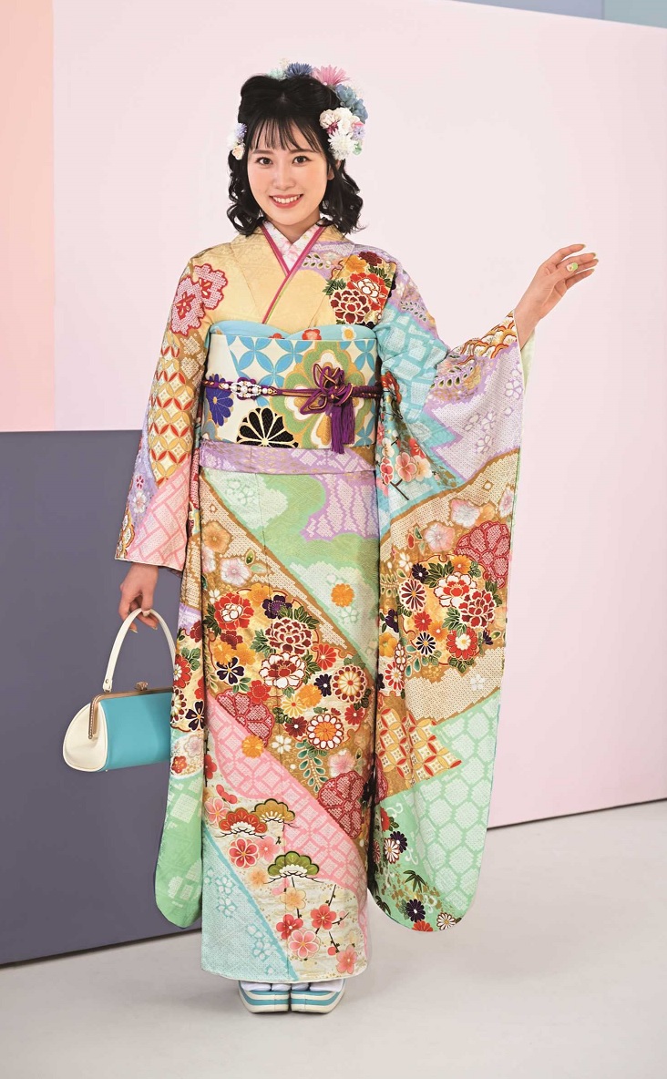 パステル調の優しい重なり