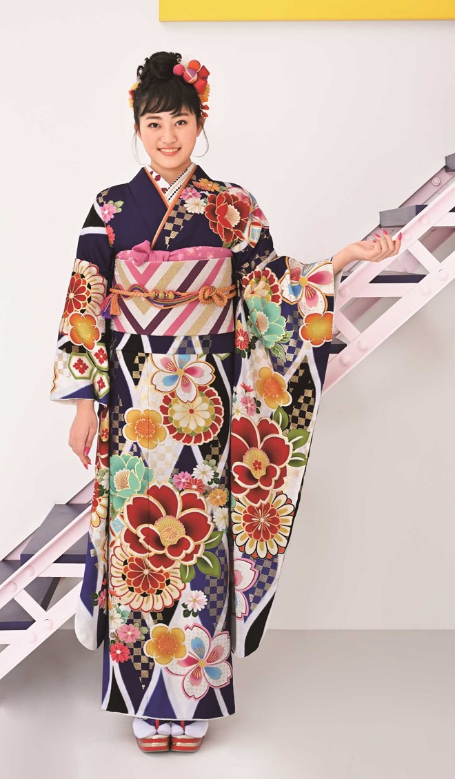 波打つような幾何学文様