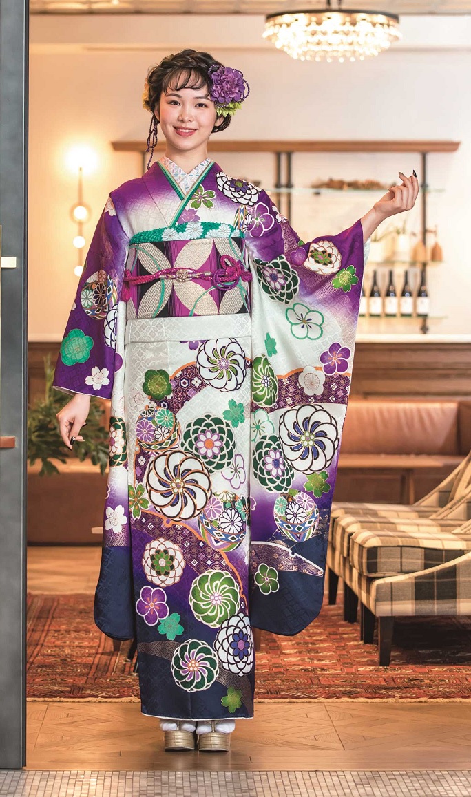 雪輪の中の躍動感